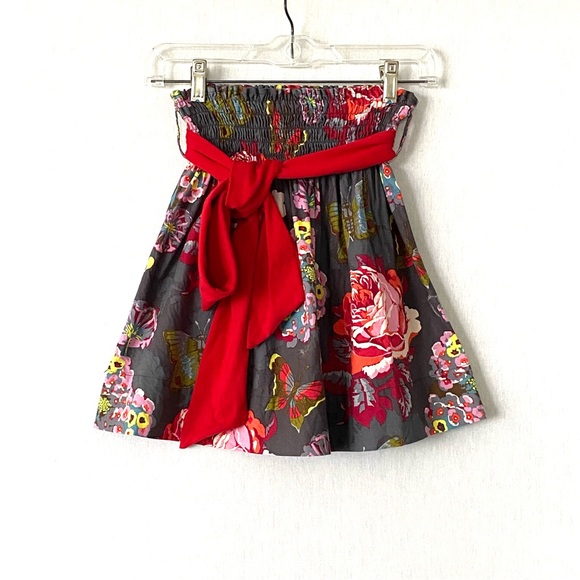 Persnickety Floral Skirt With Sash - Picture 1 of 4